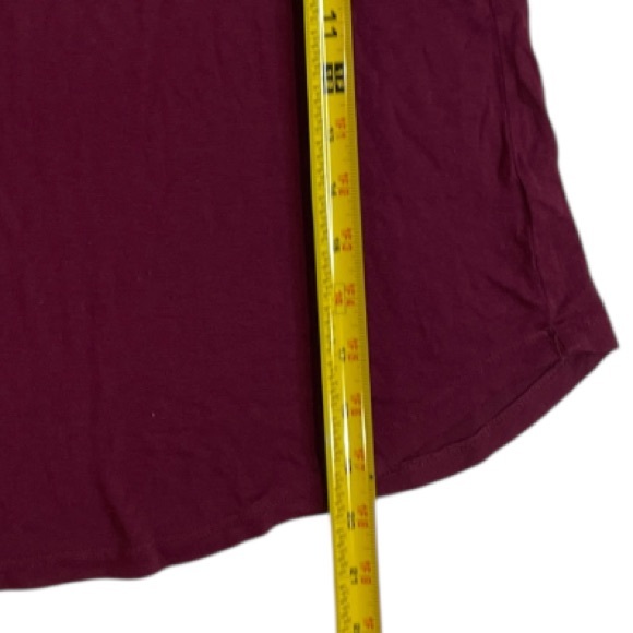 Burgundy Striped Sleeve Crop Top - Picture 3 of 6